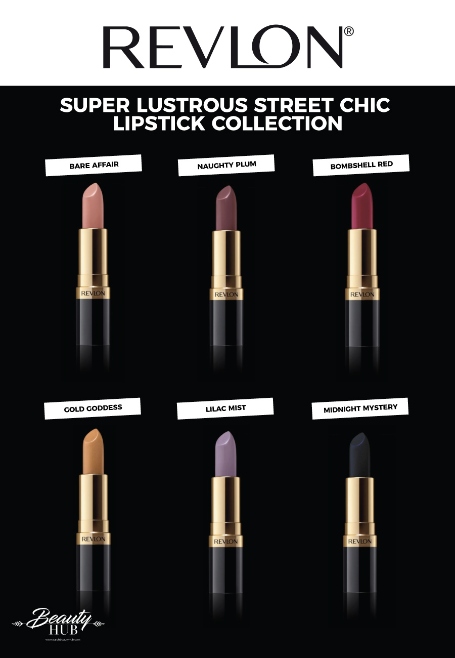 Revlon Super Lustrous Lipstick Street Chic Collection