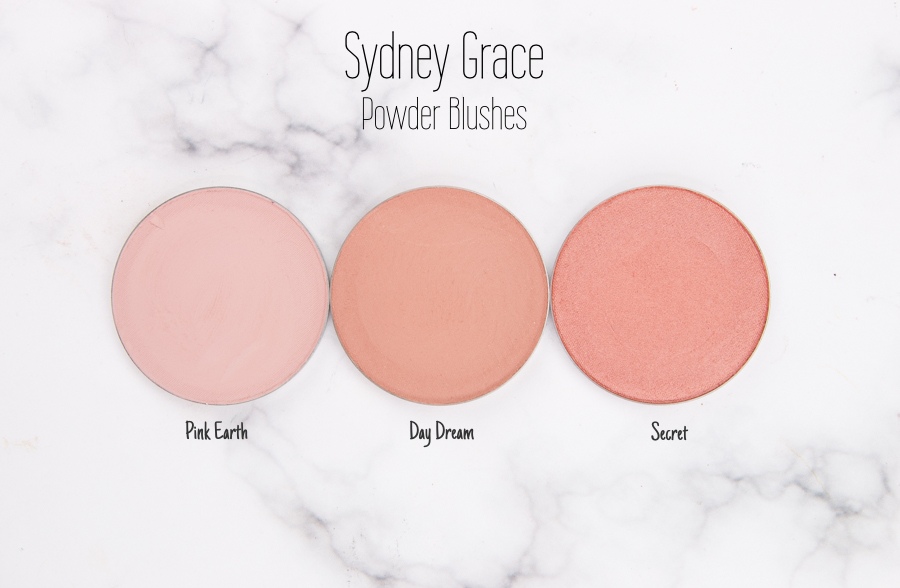 Sydney Grace Powder Blush - Pink Earth, Day Dream, Secret