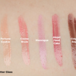 NYX Butter Gloss Swatches - Fortune Cookie, Creme Brule, Merengue, Angel Food Cake, Ginger Snap