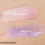 NYX Duo Chromatic Lip Gloss Swatch - The New Normal, Gypsy Dreams