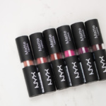 NYX Matte Lipsticks - Honeymoon, Whipped Caviar, Crazed, Sweet Pink, Aria, Siren